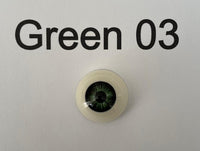 18mm  Green 03  (Acrylic Eyes)